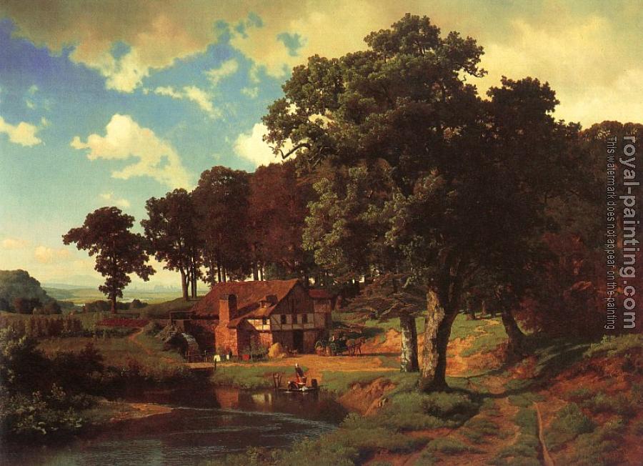 Albert Bierstadt : A Rustic Mill
